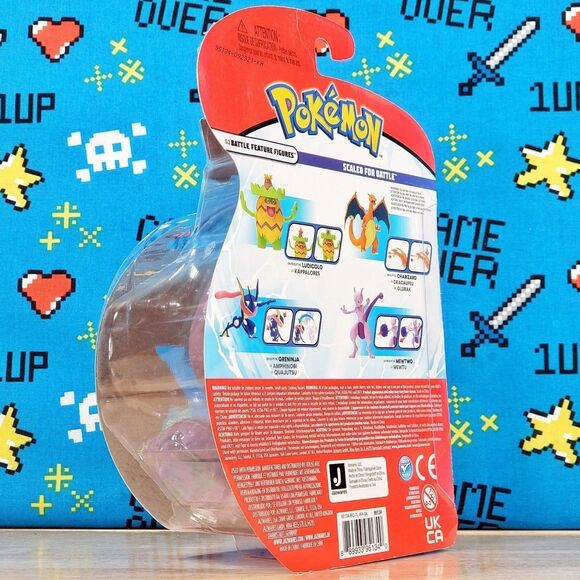 Jazwares Pokemon S3 Battle Feature Figure Mewtwo 4.5" TCG Nintendo Collectible - Picture 5 of 12